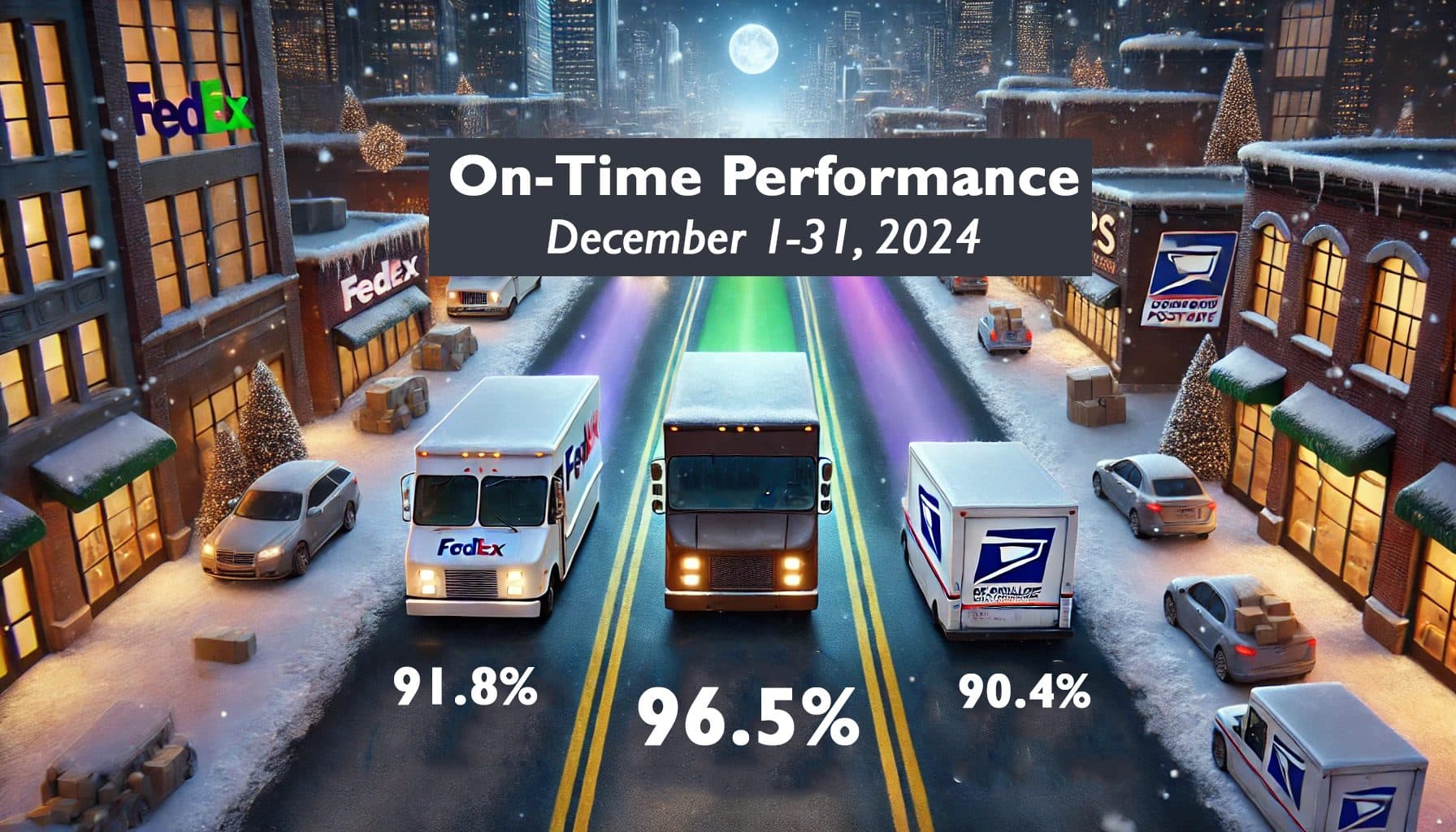Carrier Parcel On-time Performance in December 2024
