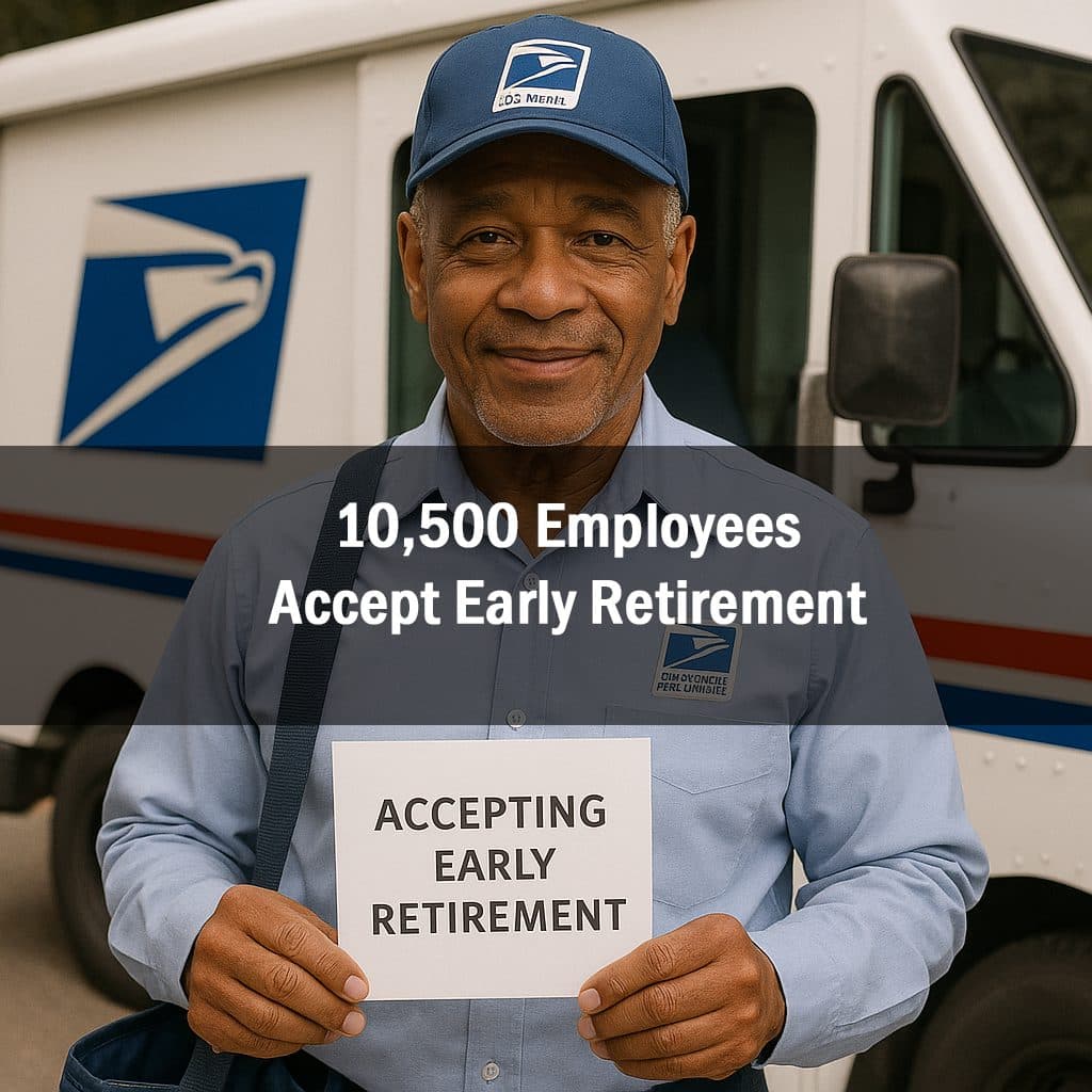 USPS Sees 10,500 Employees Accept Early Retirement